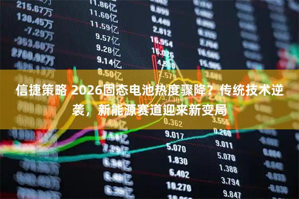 信捷策略 2026固态电池热度骤降？传统技术逆袭，新能源赛道迎来新变局